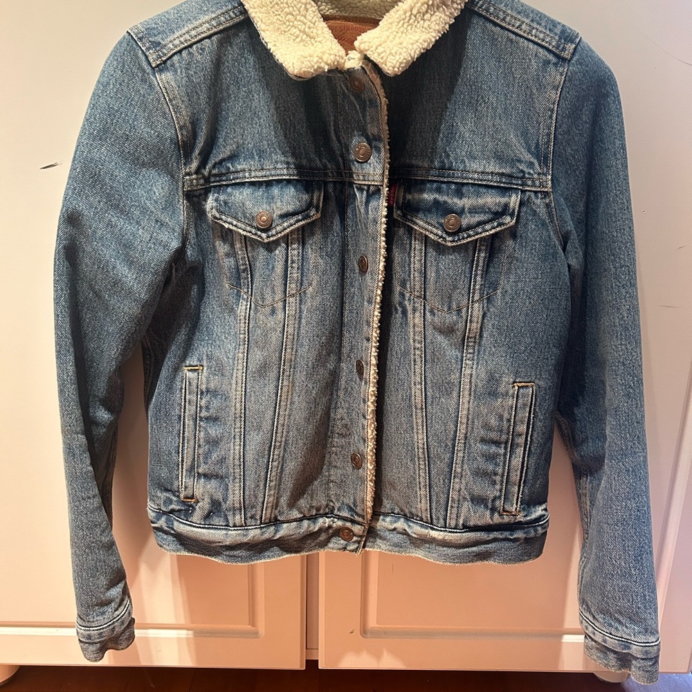 Levi's Blue Jean Jacket with Sherpa Lining